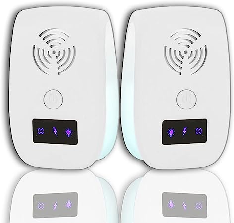 Ultrasonic Pest Repeller Plug in, 2023 Pest Control Ultrasonic Repellent, Electronic Repellant - Bug Repellent for Mosquito, Mice, Spider, Roach, Ant, Rat, Flea, Fly(2 Pack)