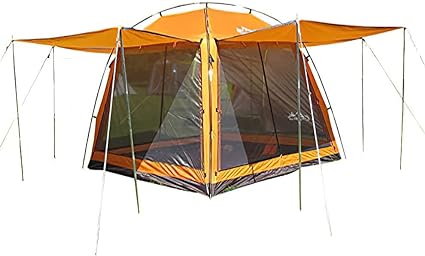 Hasika All-Weather Diversified 8 x 8 Instant Screened Canopy(not include outside poles)
