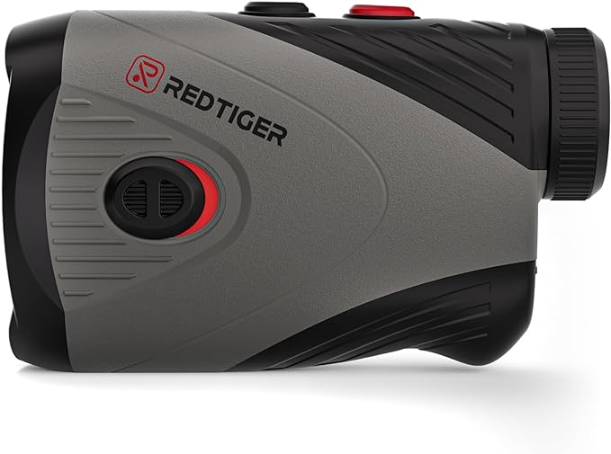 REDTIGER Golf/Hunting Rangefinder, 7X Magnification 1200 Yards Laser Range Finder with Slope, Built-in Magnetic Bracket, Flag Pole Locking Vibration＆Rechargeable