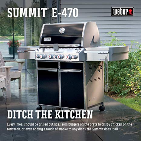 Weber Summit 7171001 E-470 580-Square-Inch 48,800-BTU Liquid-Propane G, Black