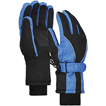 Terra Hiker Waterproof Winter Warm Ski Gloves 3M Thinsulate Snowmobile Cold Weather Gloves for Men, Women, Adult