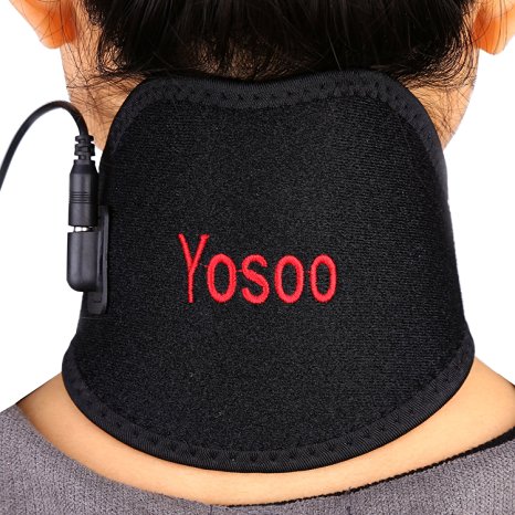 Yosoo USB Neck Wrap Heating Brace Pad Heated Pack Protector Strap with Cable