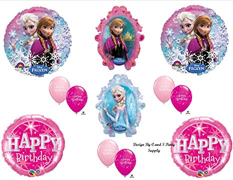Frozen Pink Disney Movie BIRTHDAY PARTY Balloons Decorations Supplies by Anagram by Anagram