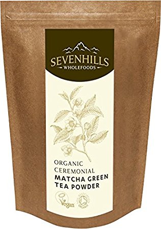 Sevenhills Wholefoods Organic Raw Japanese Ceremonial Matcha Green Tea Powder 100g