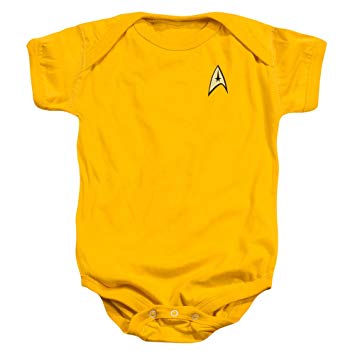 Infant: Star Trek- Command Uniform Infant Onesie Size 12 Mos