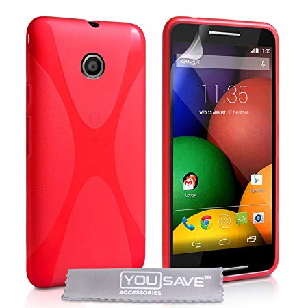Yousave Accessories Motorola Moto E Case Silicone Gel Case