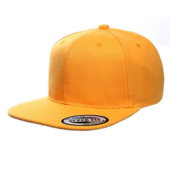 Blank Solid Plain Flat Visor Snapback