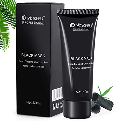 Face Mask BESTOPE Blackhead Remover Mask,Peel Off Blackhead Mask with Activated Charcoal Deep Pore Cleansing Black Mask for Face Nose and Acne Treatment Oil Control,60ml