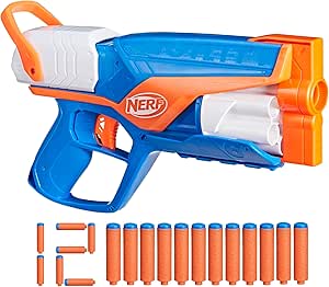 Nerf N Series Agility Blaster, 12 Nerf N1 Darts Compatible Only with Nerf N Series Blasters, 6 Dart Drum, Kids Outdoor Games