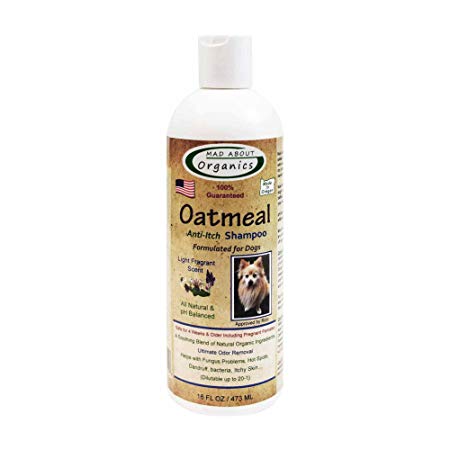 Mad About Organics All Natural Dog Puppy Oatmeal Anti-Itch Shampoo Concentrate
