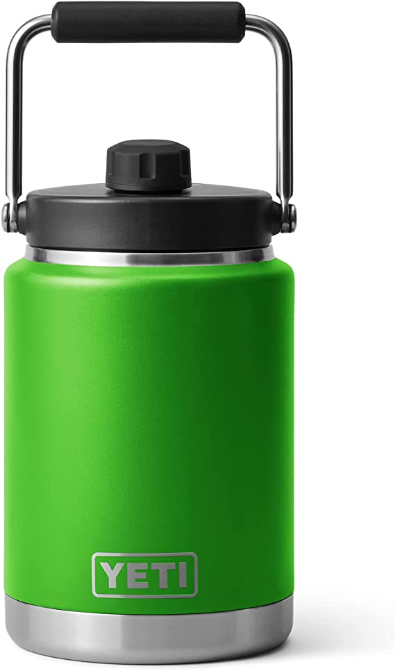 YETI Rambler Half Gallon Jug, Vacuum Insulated, Stainless Steel with MagCap, Canopy Green