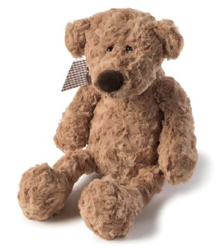 JOON Charles Rosy Plush Teddy Bear, Light Brown, 10-Inches