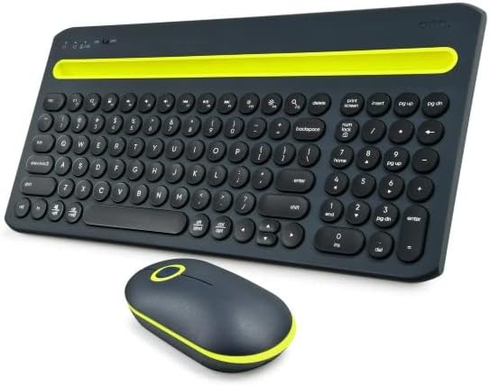 Multi-Device Keyboard and Mouse--Windows, MacOS, ChromeOS, Android, iOS Compatible--3 Wireless Connection Options and USB Plug and Play