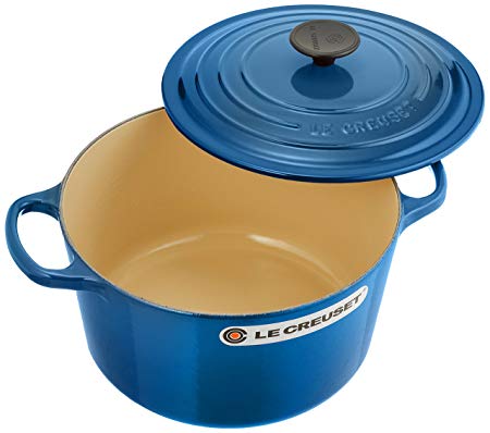 Le Creuset of America Cast Iron Cookware Round Dutch Oven, 5.25Qt, Marseille