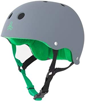 Triple Eight Sweatsaver Liner Skateboarding Helmet, Carbon Rubber, X-Large
