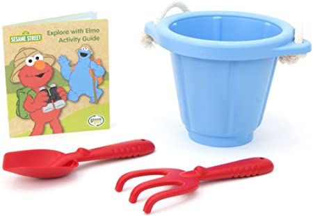 Green Toys Sesame Street Elmo Explores Outdoor Activity Set