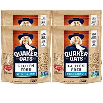 Quaker Gluten Free Oats, Quick Cook, 24oz bag, 4 Bags