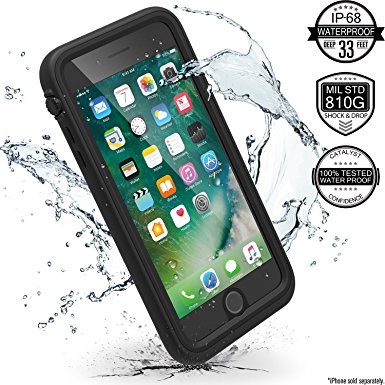 Catalyst Premium Quality Waterproof Shockproof Case for Apple iPhone 7 Plus (Stealth Black) with High Touch Sensitivity ID