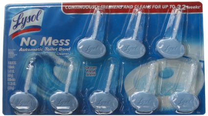 Lysol No Mess Automatic Toilet Bowl Cleaner, Ocean Fresh Scent, 8 Count