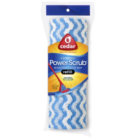 O-Cedar Triple Action Power Scrub Roller Mop Refill