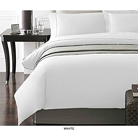 Spirit Linen Hotel 5Th Ave New York Collection 2-Piece Luxurious Ultra Soft Duvet Cover with Pillow Cases, Twin, White
