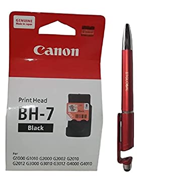 Canon BH-7 Black Printhead for Canon G1000 G1010 G2000 G2002 G2010 G2012 G3000 G3010 G3012 G4000 G4010 Printer Bundle with ITGLOBAL (TM) 3 in 1 Multi-Function Pen (Very Colors) BH 7