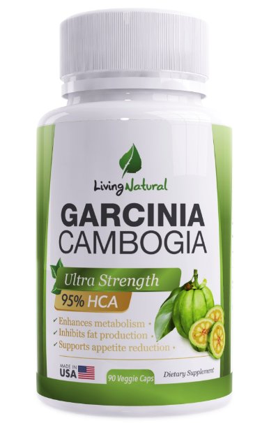 Premium 95 HCA Pure Garcinia Cambogia Extract - BUY 3 SAVE 20 BUY 2 SAVE 10 - Best Garcinia Cambogia Extract Weight Loss Supplement That Works Highly Effective Appetite Suppressant and Fat Burner