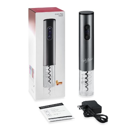 Airfox Electric Wine OpenerRechargeable and Cordless Wine OpenerSilver Grey