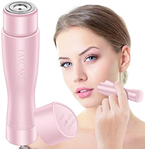 Facial Hair Removal for Women, Laxcare Painless Flawless Hair Remover Waterproof with Built-in LED Light (Pink)
