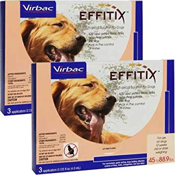 Virbac Effitix Topical Solution for Dogs 4588.9 lbs. 6 Months