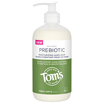 Tom's of Maine Prebiotic Moisturizing Natural Liquid Hand Soap, Fresh Apple, 12 oz.