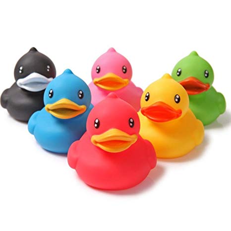 Bath Toys, Chickwin Small Duck Baby Bathing Toys Kids Bath Play Water Pool Tub Animals Sounding Toy