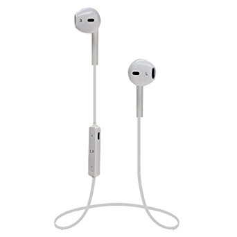Facelink B3300 Bluetooth 4.1 Earphones Wireless Stereo Sport Headphone Built-in MIC for iPhone 7 Plus and Android,White