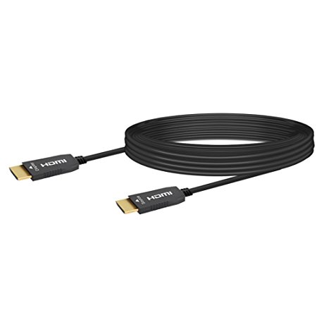 RUIPRO HDMI Fiber Cable 50 feet Light High Speed Support 18.2 Gbps 4K at 60Hz HDMI 2.0 Subsampling 4:4:4/4:2:2/4:2:0 Slim and Flexible With Optic Technology 15m