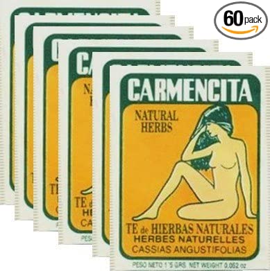 Carmencita Herbs Tea. Pack of 60 individual tea bags.