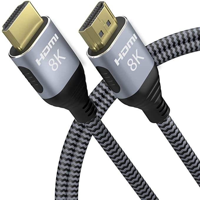 CABLEDECONN 8K HDMI UHD 8K High Speed 48Gbps 8K@60Hz 4K@120Hz HDCP2.2 4:4:4 HDR 3D ARC HDMI Cable Compatible with HDMI Laptops PS5 Xbox HDTVs Projectors