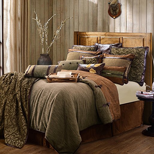 HiEnd Accents LG1860-SK-OC 5 Piece Highland Lodge Collection, Super King