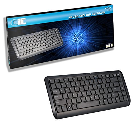 CiT WK-738 Premium Mini USB Keyboard - Black