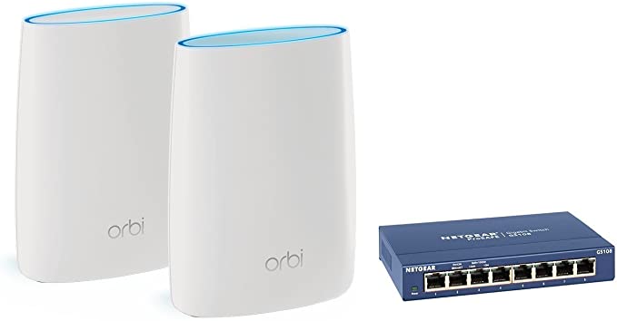 Orbi WiFi System for Small Businesses. AC3000 Tri-Band WiFi (RBK50) By NETGEAR [WiFi Router and Satellite]