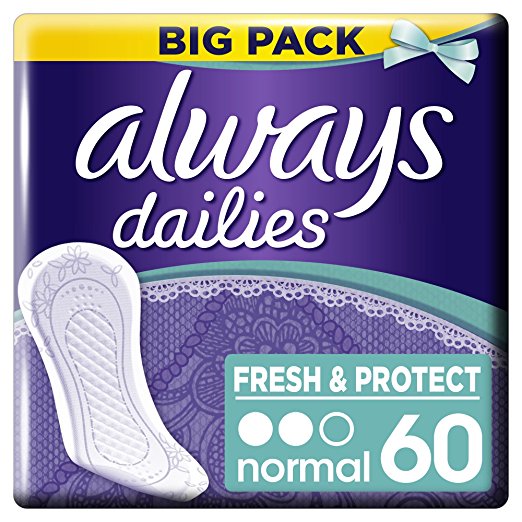 Always Dailies Fresh and Protect Normal Pantyliners - 60 Pads