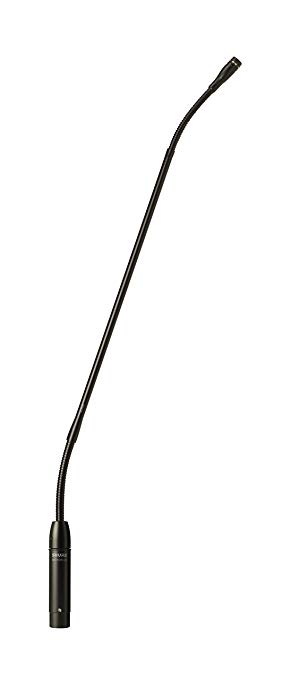 Shure MX418S/C Cardioid Condenser Microphone, 18" Gooseneck with Attached XLR Preamp, Shock & Flange Mount, Snap-Fit Foam Windscreen, Mute Switch, LED Indicator