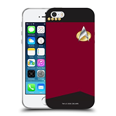 Official Star Trek Captain Uniforms And Badges TNG Soft Gel Case for Apple iPhone 5 / 5s / SE
