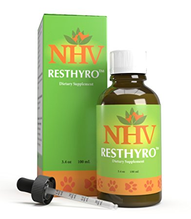 Natural Hyperthyroidism Support for Cats, Dogs, Pets | NHV Resthyro Liquid Drops