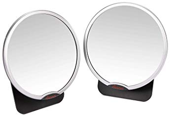 Diono Two2Go Mirror - Easy View, Silver (2-Pack)
