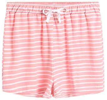 Latuza Women's Cotton Striped Pajama Shorts