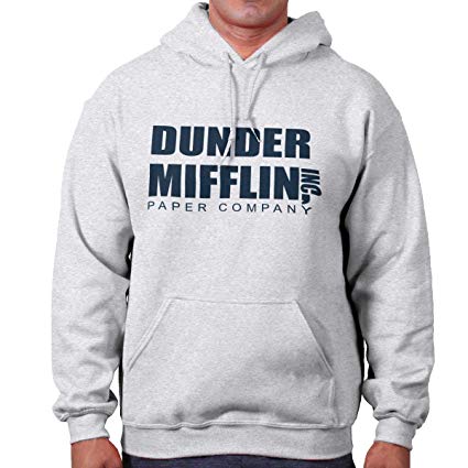 Brisco Brands Dunder Paper Company Mifflin Office TV Show Hoodie Sweatshirt
