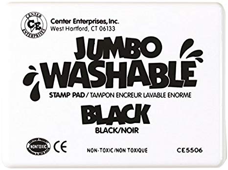 Center Enterprise CE5506 Jumbo Washable Stamp Pad, Black