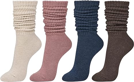 STYLEGAGA Women's Fall Winter Slouch Knit Socks Slouchy Socks Women Scrunch Socks Women Scrunchie Socks