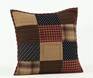 Patriotic Patch 16" Quilted Decorative Throw Pillow
