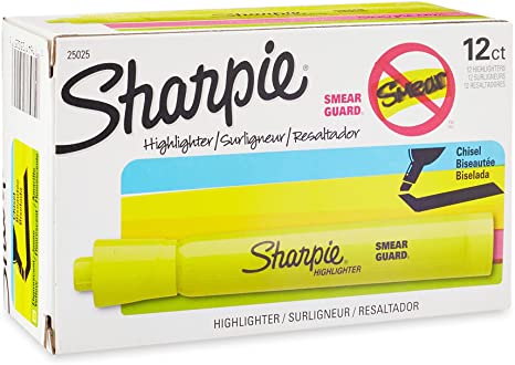 Sharpie Brands Tank-Style Highlighters (SAN25034) [Pack of 12]